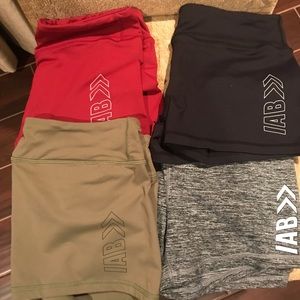 IAB booty shorts, maroon, size large, VGUC